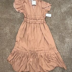 Bohme Peach Ruffle Women’s Dress